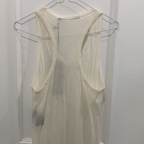 Haider Ackermann Racerback Ivory Tank Size 34/ US 2 - Picture 6 of 7